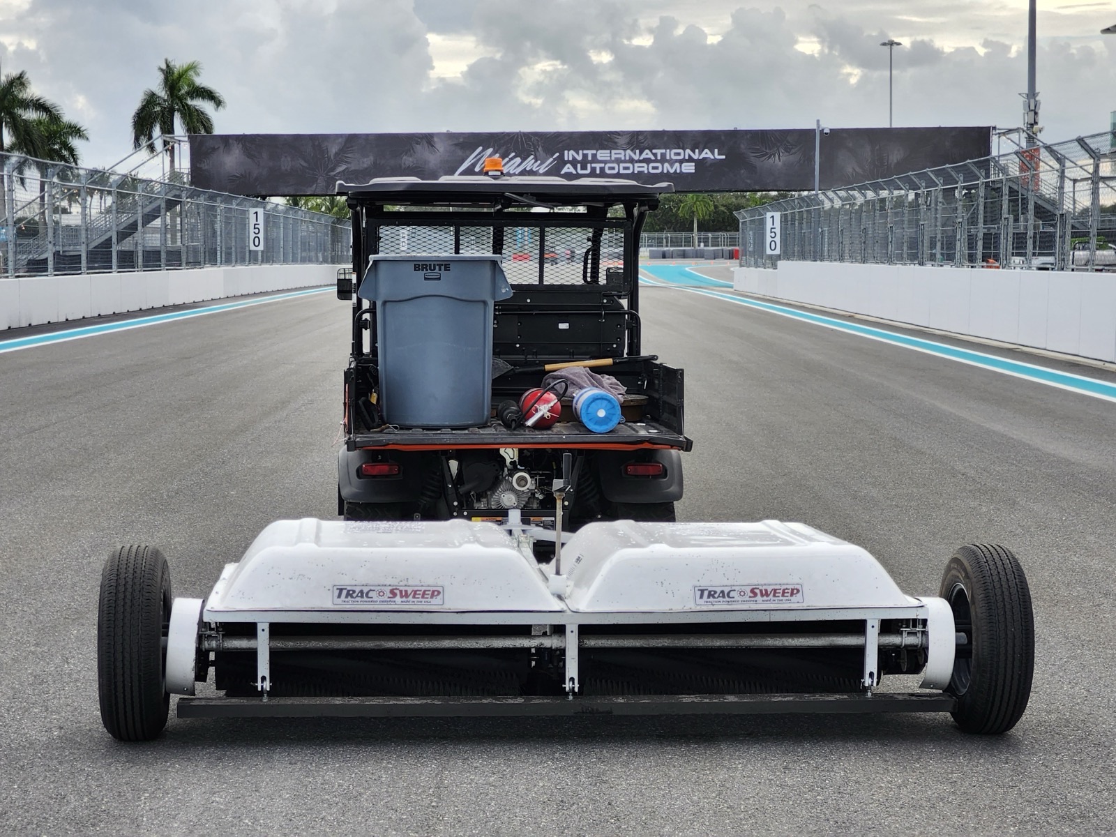 TracSweep sweeper at Miami International Autodrome