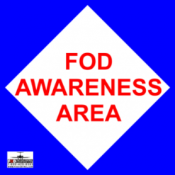 24" x 24" Aluminum FOD Awareness Sign