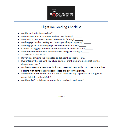 Flightline Grading Checklist