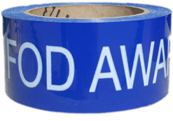 FOD Zone™ Floor Marking Tape, blue roll