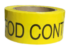 FOD Zone™ Floor Marking Tape, yellow roll