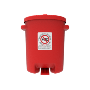 Fod Control Container 6-Gallon Red FOD Storage Container | FOD Control