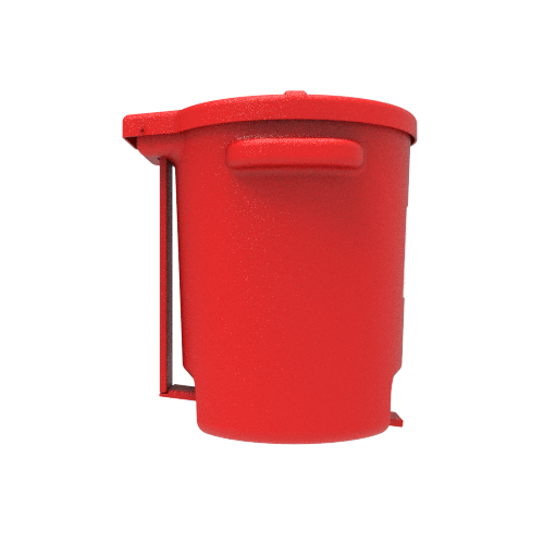 Avon 6 inch Resealable Sugar Storage Container with Attached Lid, Red