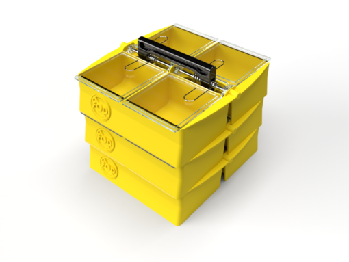 4 Compartment Polypropylene TREY® - Image 3