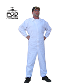 FOD Suit  White Pocketless Safety Work Coveralls for Sale